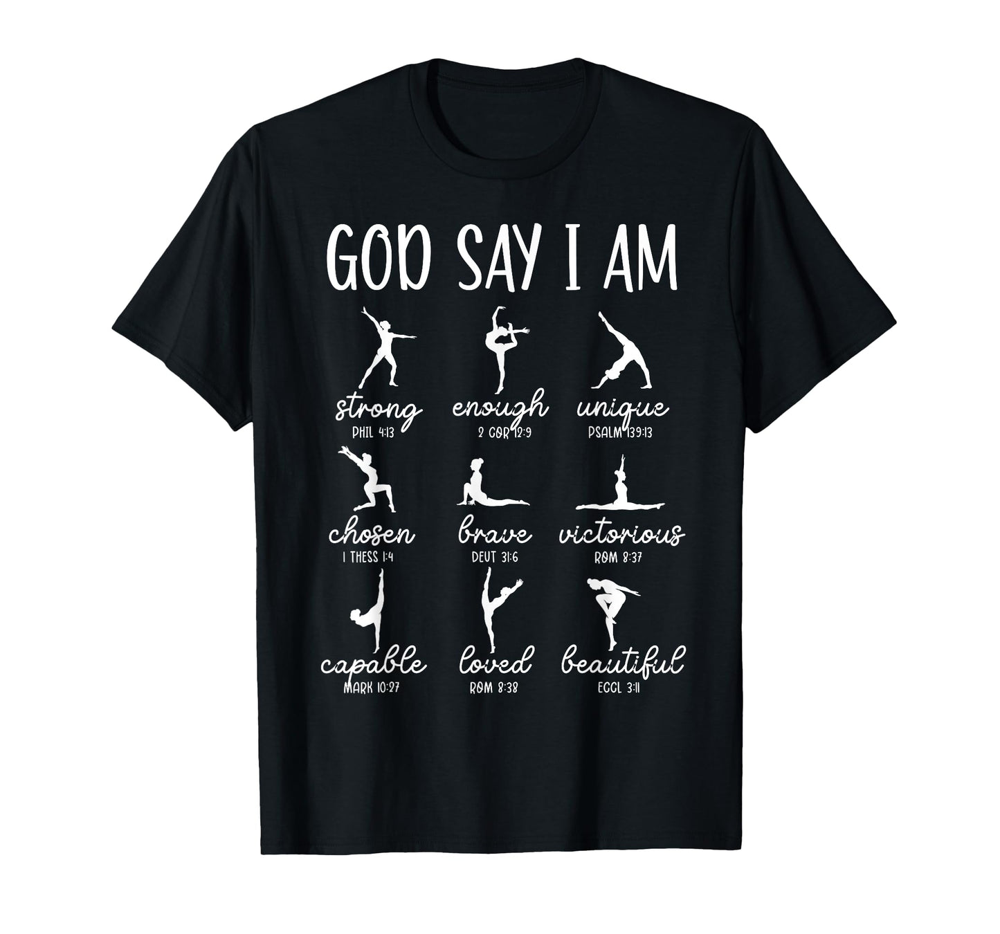 God Says I Am Bible Verse Religious Ballet Dancer T-Shirt