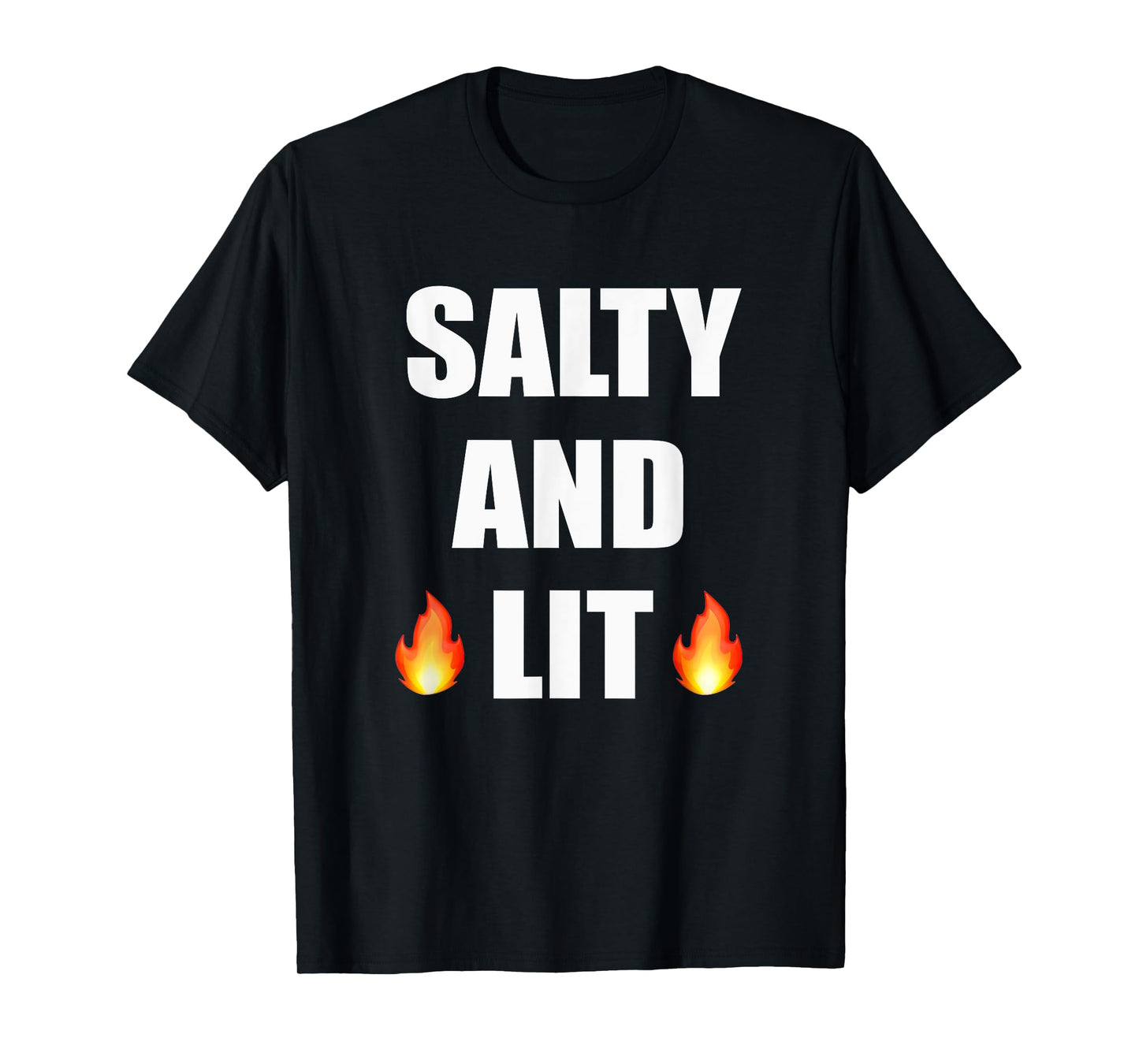 Salty And Lit T Shirt Christian Bold Faith Hope Joy Tee T-Shirt
