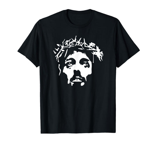Funny Face Of Jesus Christ Catholic Christian T-Shirt