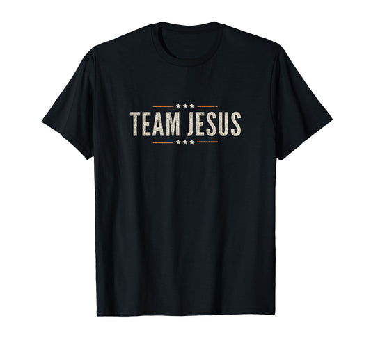 Vintage Team Jesus Christian Faith Religious T-Shirt