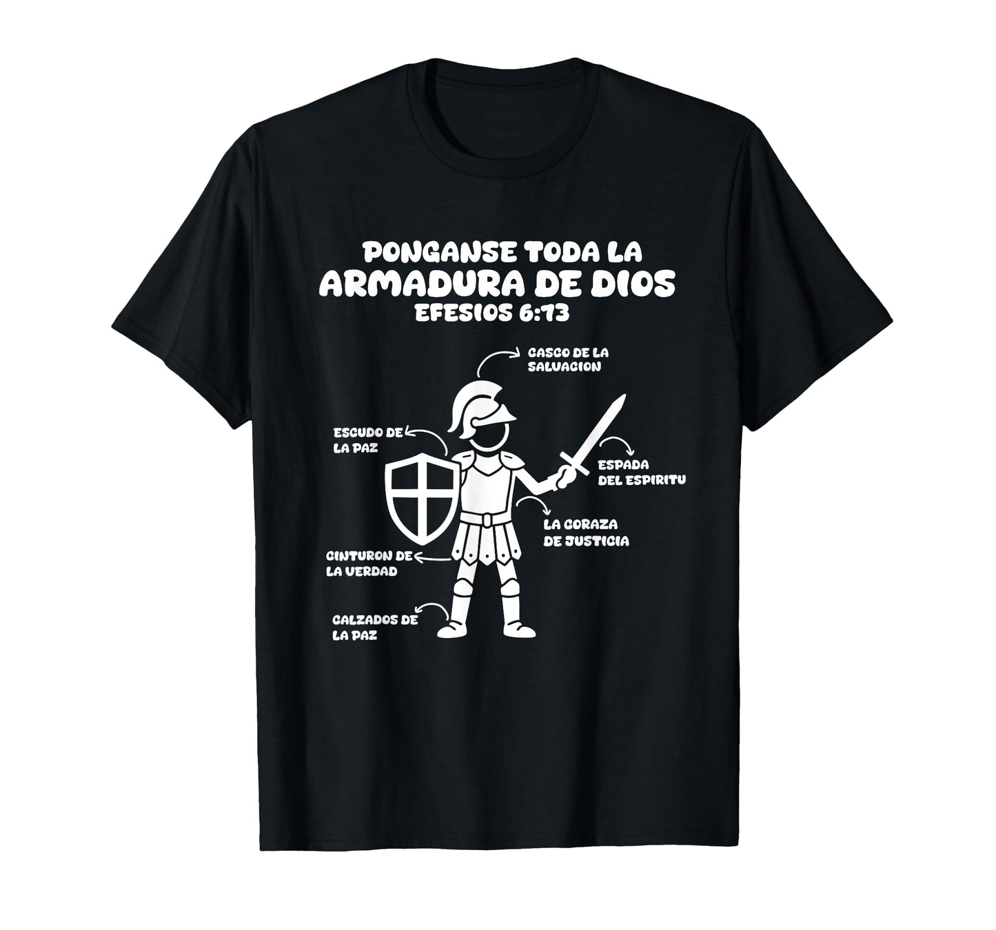 Camiseta cristiana en espanol Versiculo Spanish Christians T-Shirt
