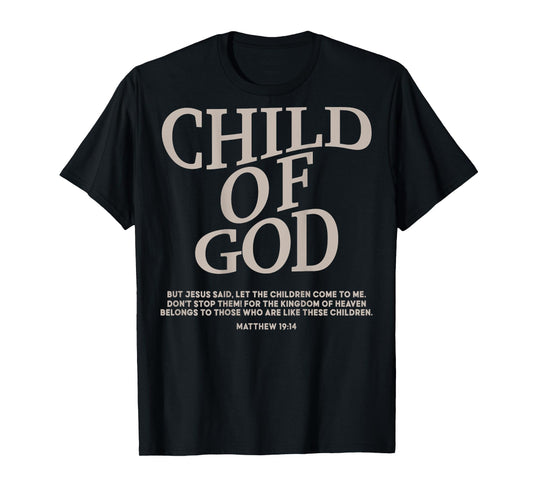Toddler Boy Child Of God Christian Jesus Son Sister Brother T-Shirt