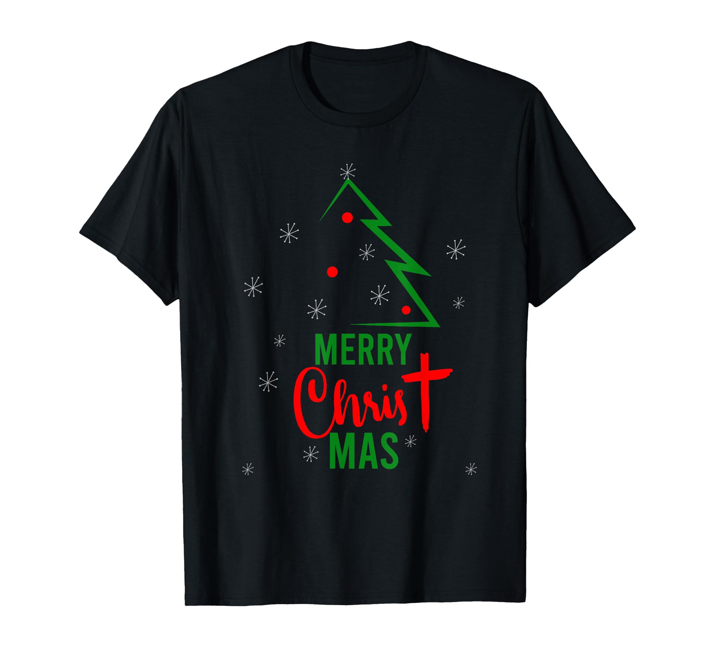 Merry Christ Mas Christmas Christian Jesus Religious Holiday T-Shirt