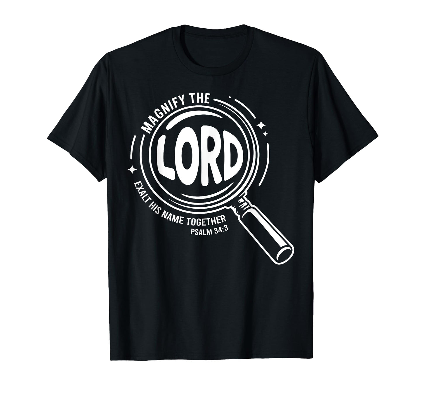 Magnify The Lord Exalt Him Together Psalm 34:3 VBS 2025 T-Shirt