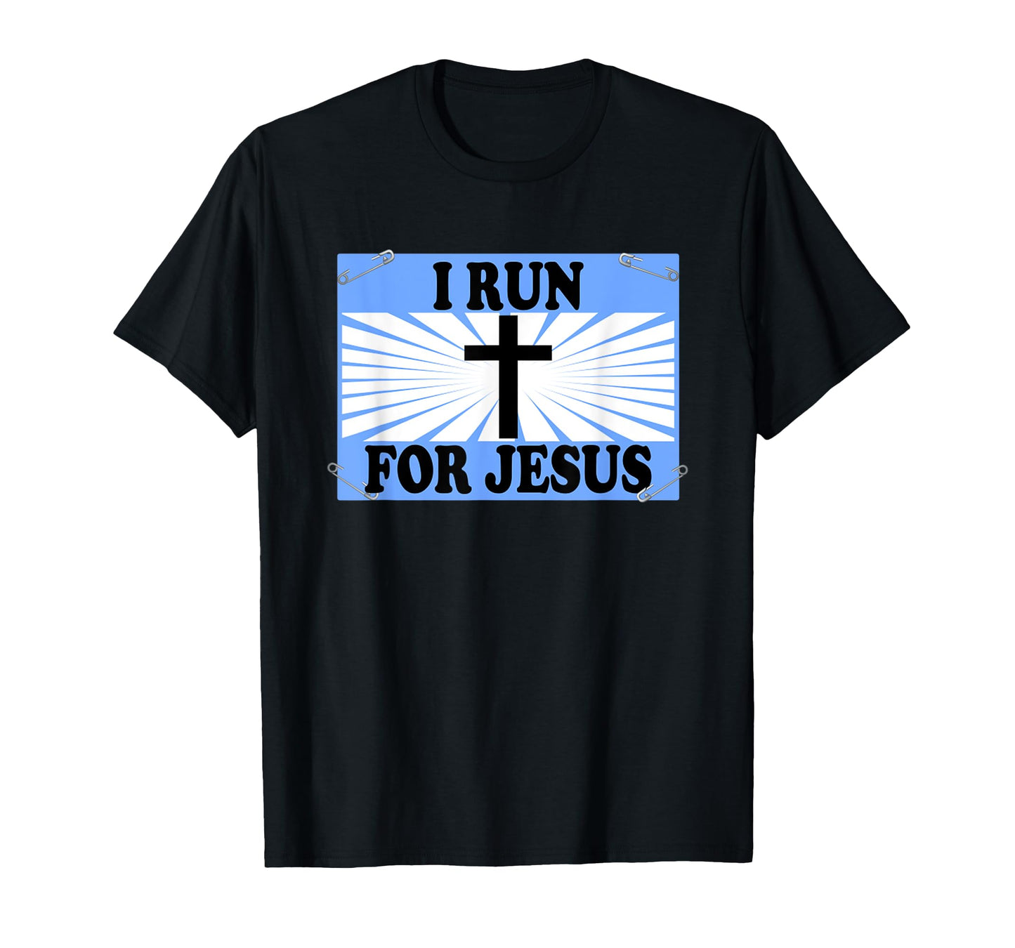 Funny Christian Running Gift I Run for Jesus Runner Gifts T-Shirt