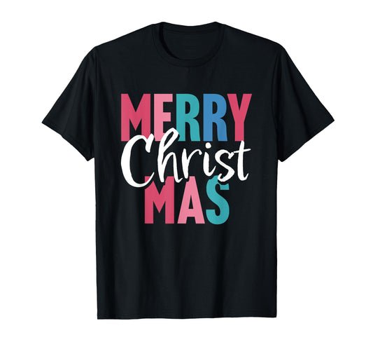 Merry Christmas Shirt Women Men Boys Girls Merry Christ Mas T-Shirt