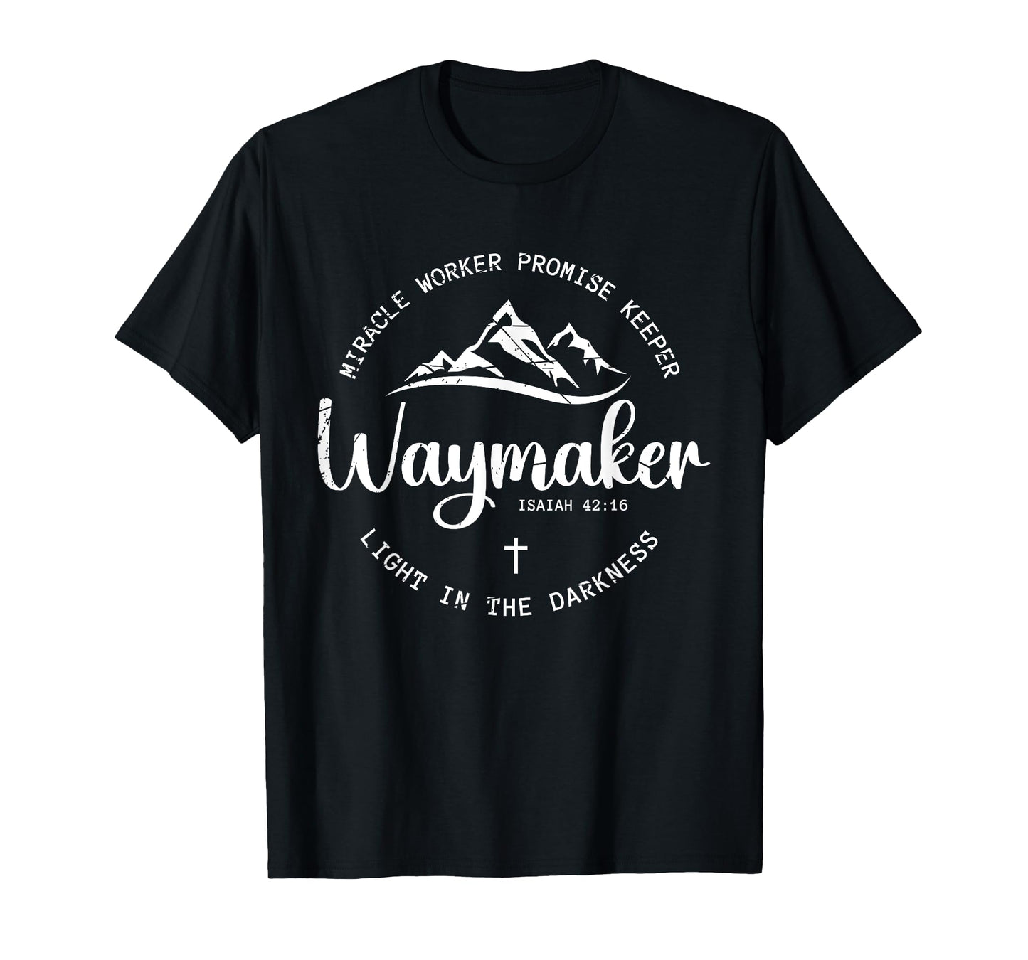 Promise Keeper Miracle Worker Spiritual Waymaker Christian T-Shirt