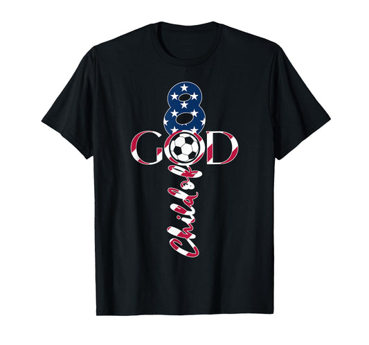 JESUS 8 YEARS CHILD OF GOD SOCCER 8TH BIRTHDAY T-Shirt
