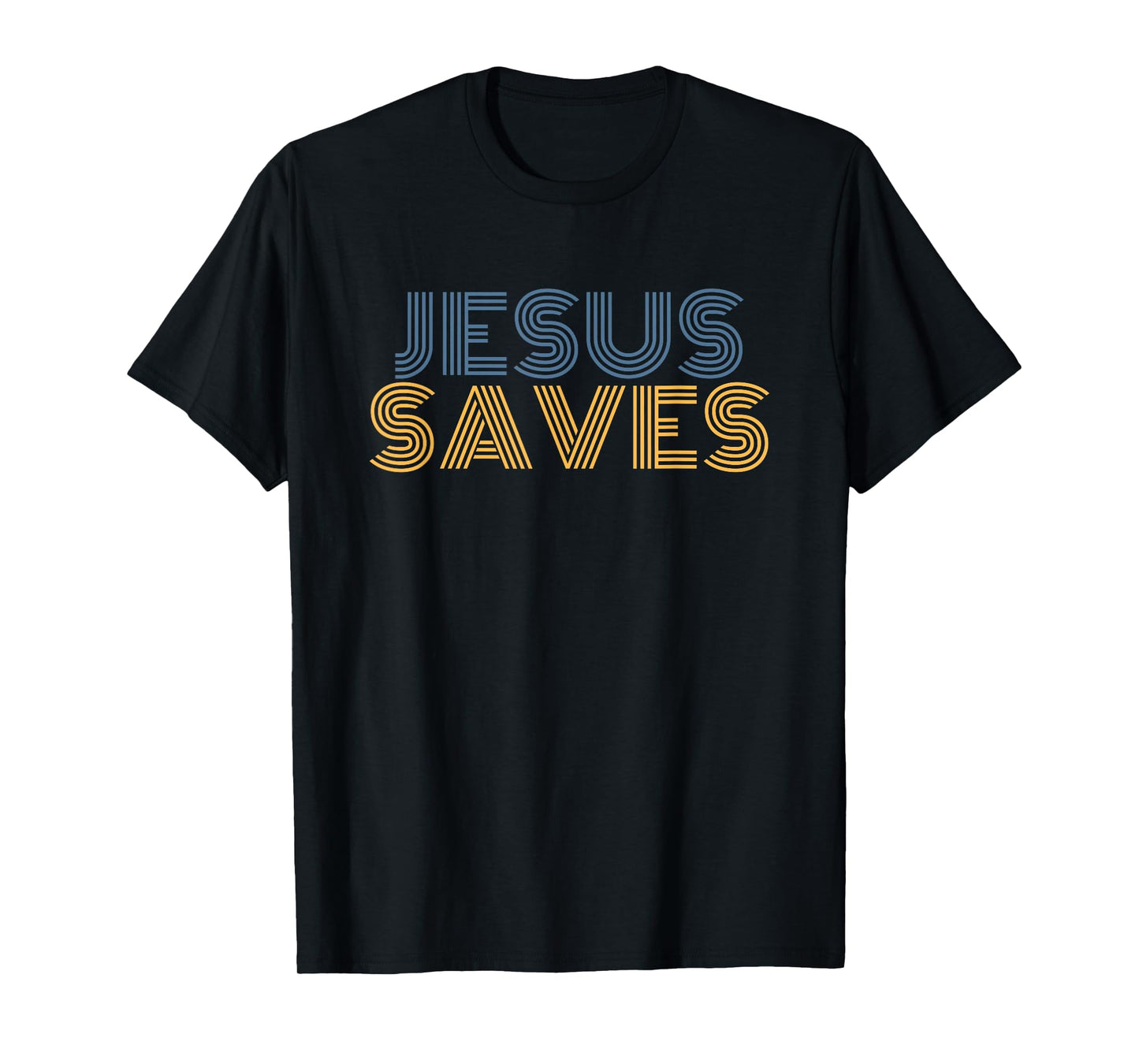 Jesus Saves cool retro vintage Christian Rock 70s T-Shirt