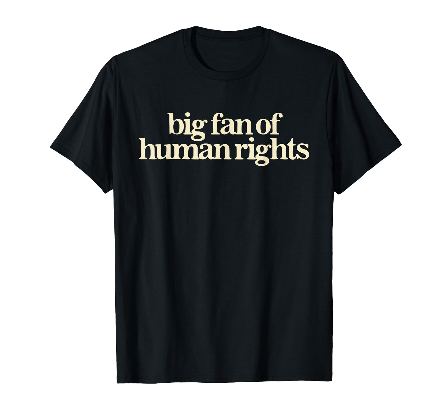 Big Fan Of Human Rights Retro Equality Statement Art T-Shirt