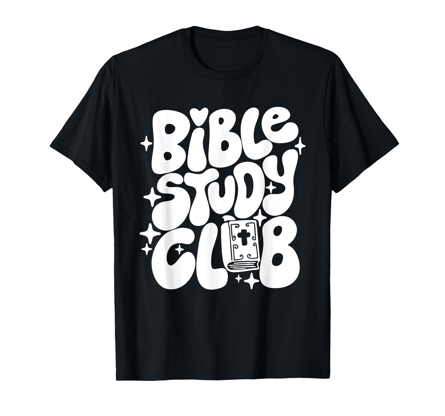 Bible Study Club Groovy Religious Christian Hippie T-Shirt