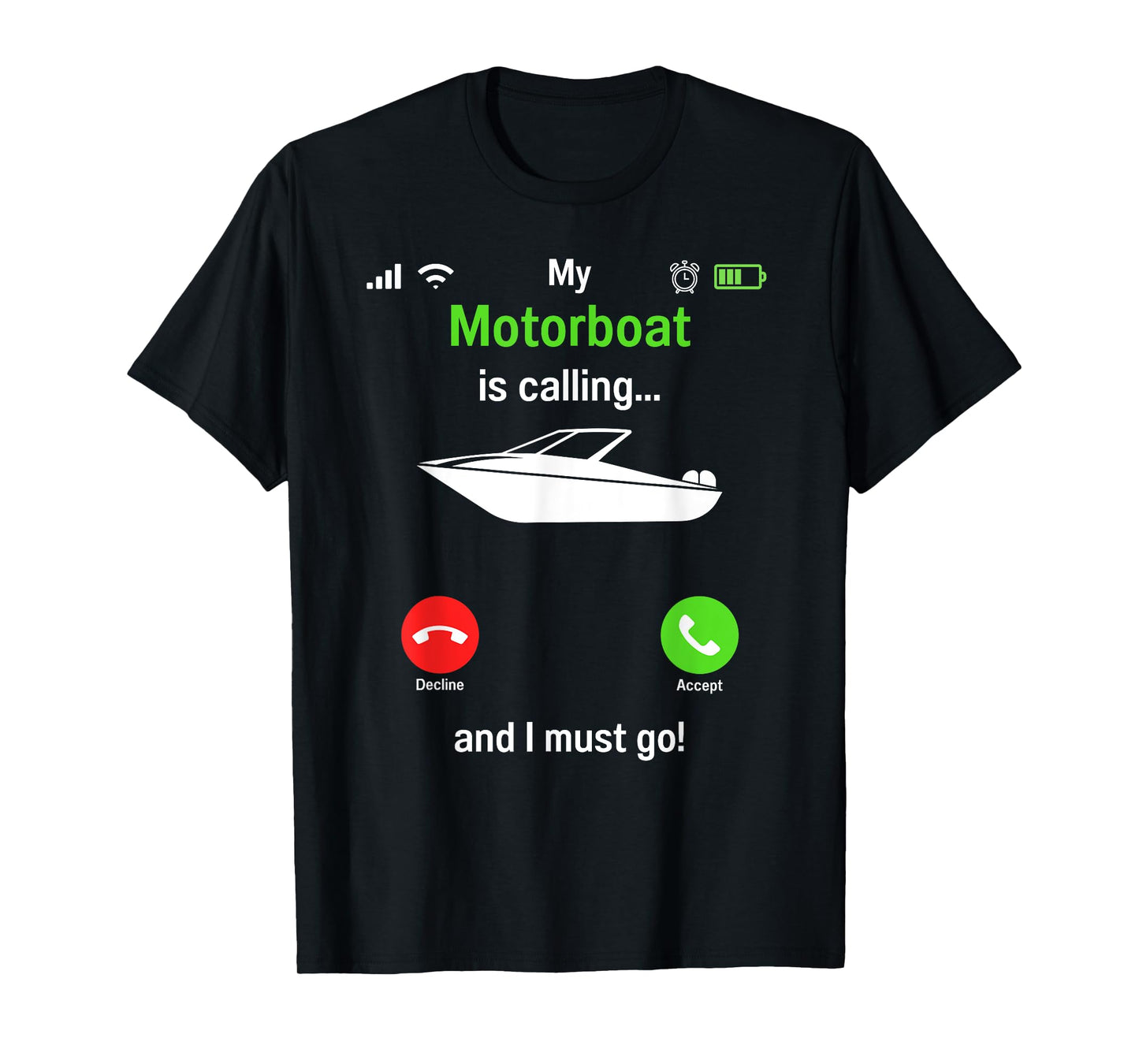 Motor Boats Captain Speed Boat Owner Motorboat T-Shirt