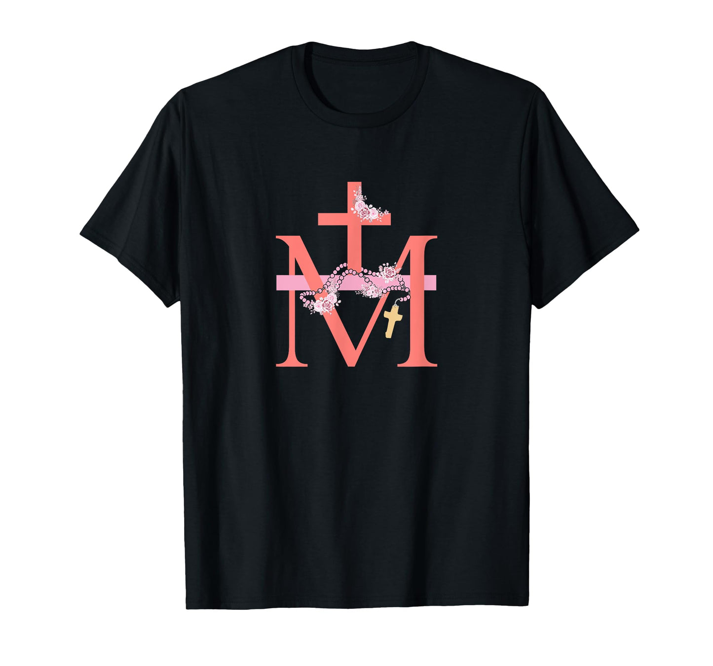 Mary Medals Pink Catholic Christian Women T-Shirt