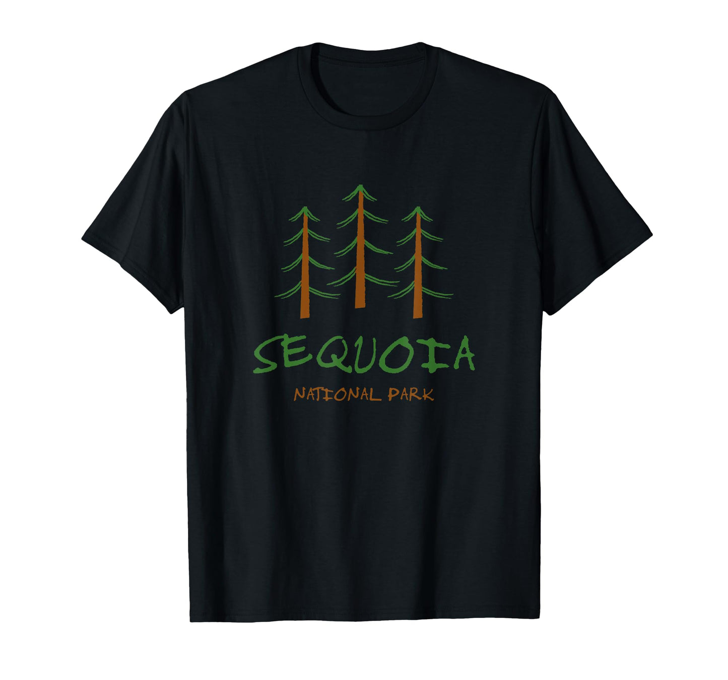 California - Sequoia National Park - Minimalist Trees T-Shirt