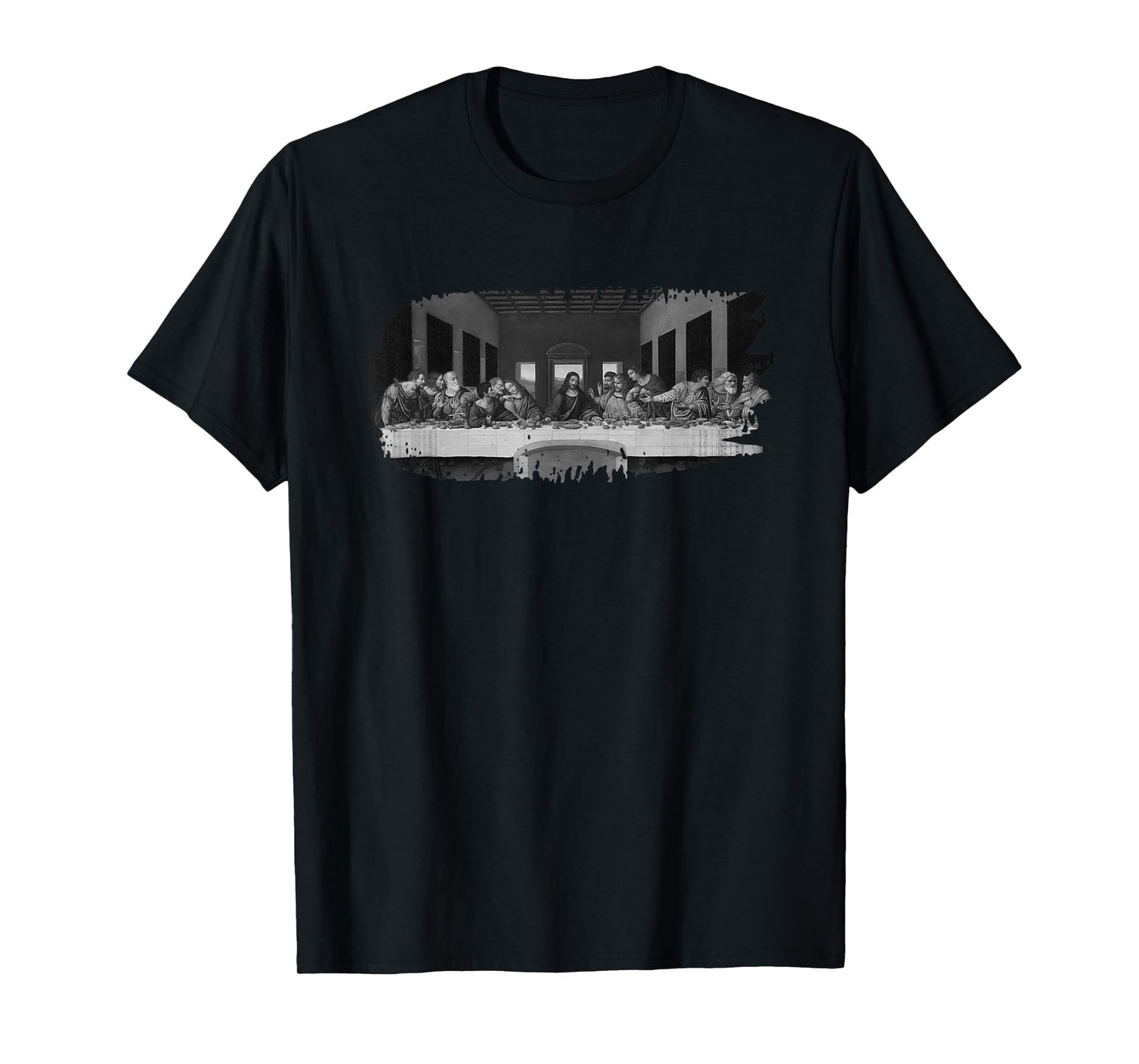 Last Supper Grunge by Leonardo daVinci T-Shirt