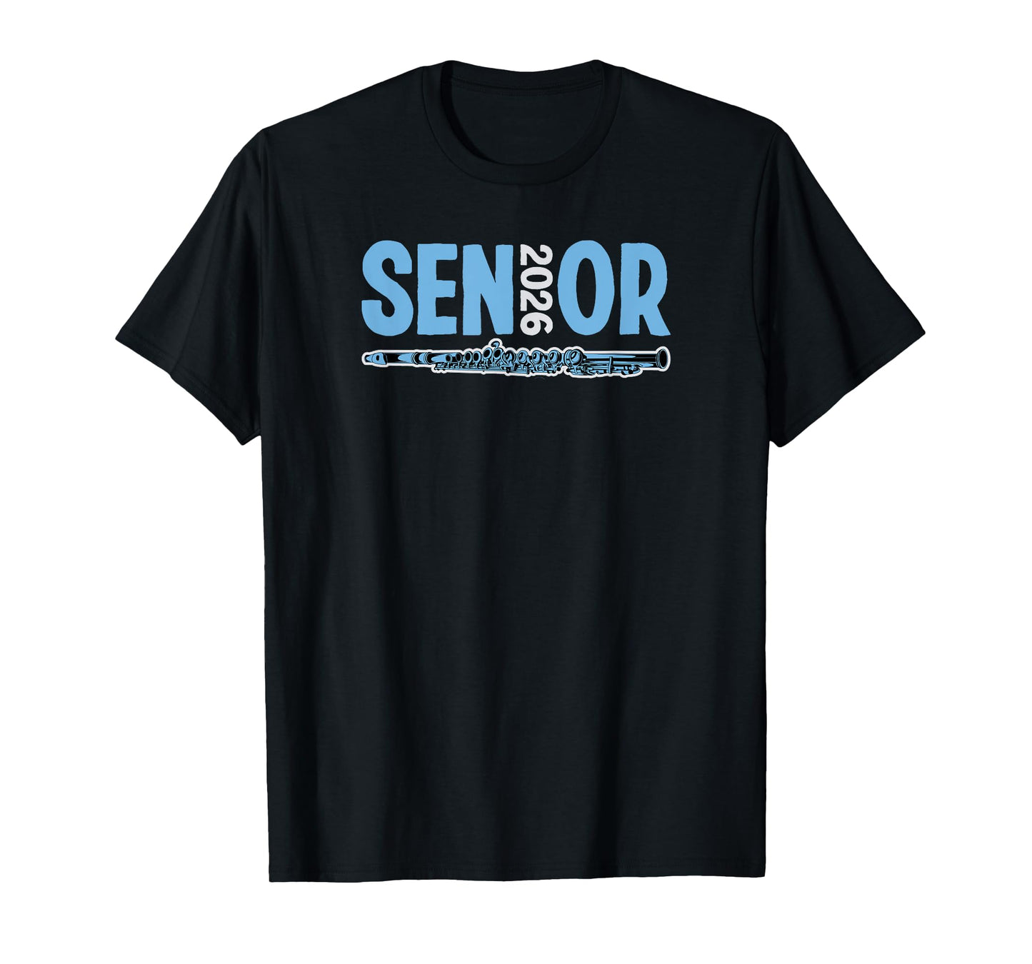 2026 Senior Flute Player Band Class Marching Band Graduate T-Shirt