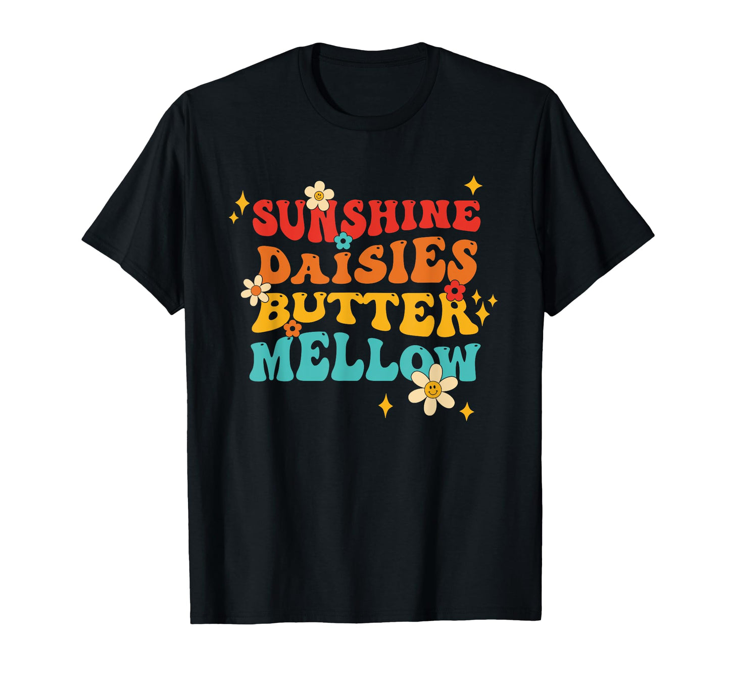 Sunshine Daisies Butter Mellow Vintage Design T-Shirt