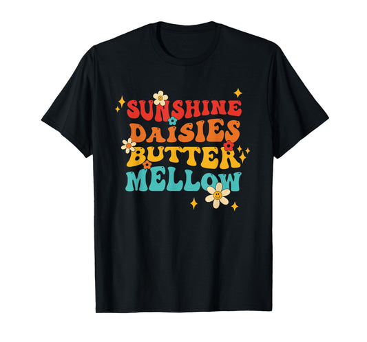 Sunshine Daisies Butter Mellow Vintage Design T-Shirt