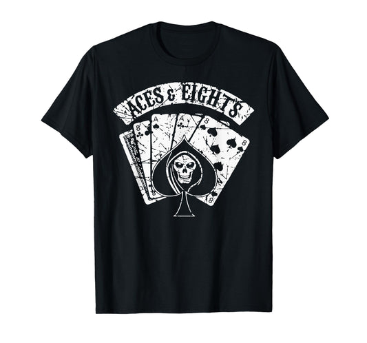 Vintage Quote Aces And Eights Funny Card Retro Playing T-Shirt