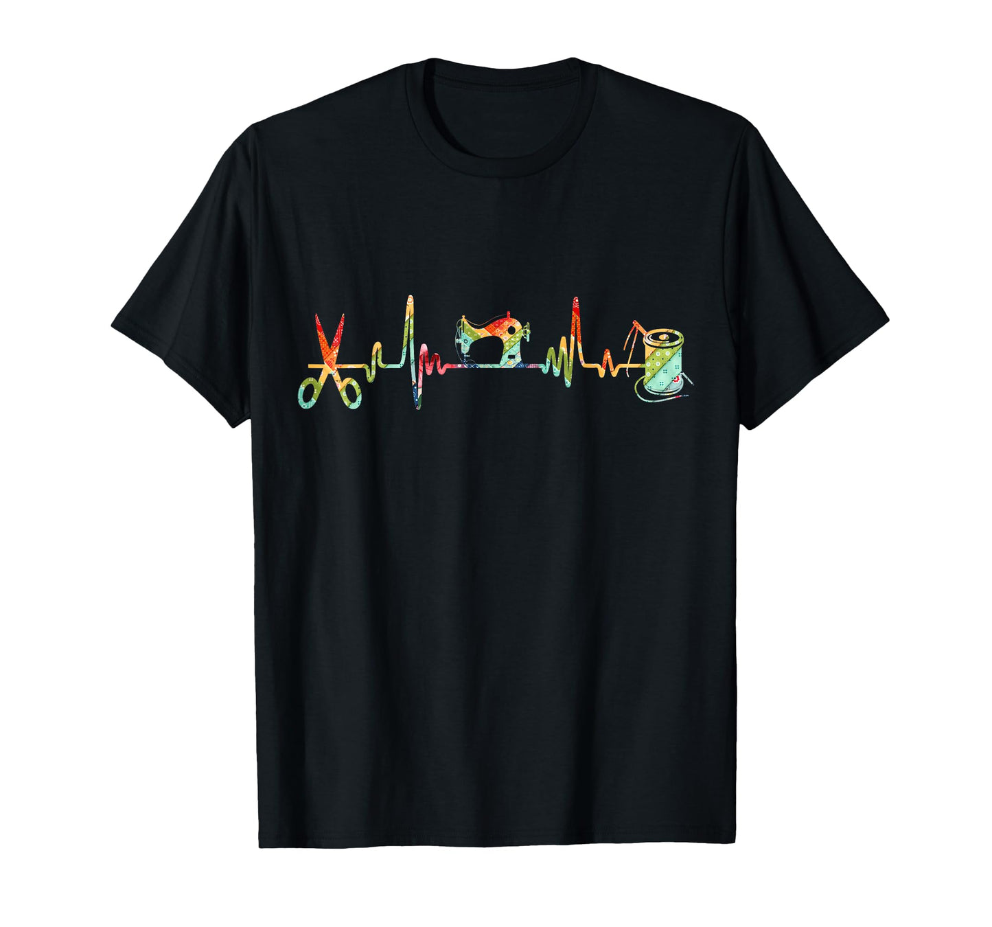 Quilting Quilter Sewing Heartbeat Tee For Quilting Lovers T-Shirt