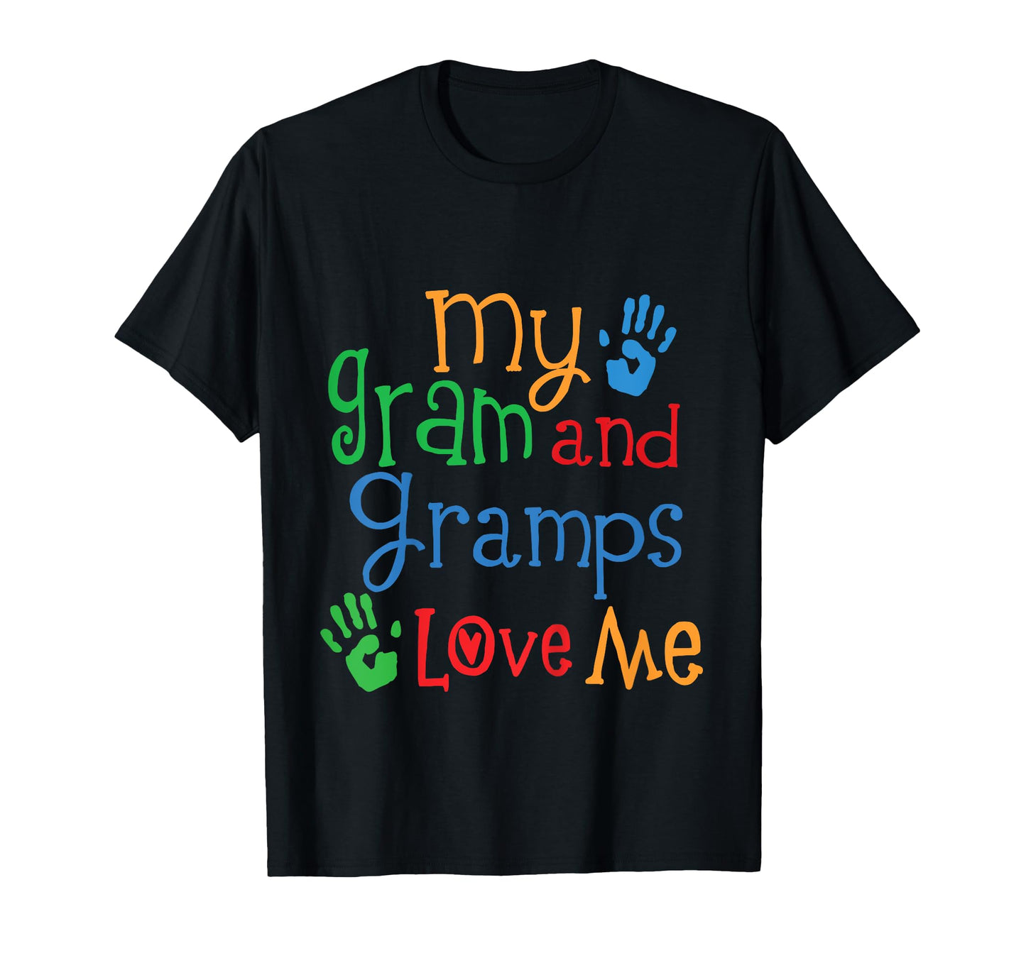 Kids My Gram And Gramps Love Me Grandkids T-Shirt