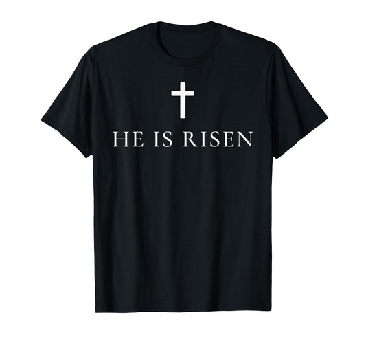 He is Risen Coloful Cross Heart Apparel T-Shirt