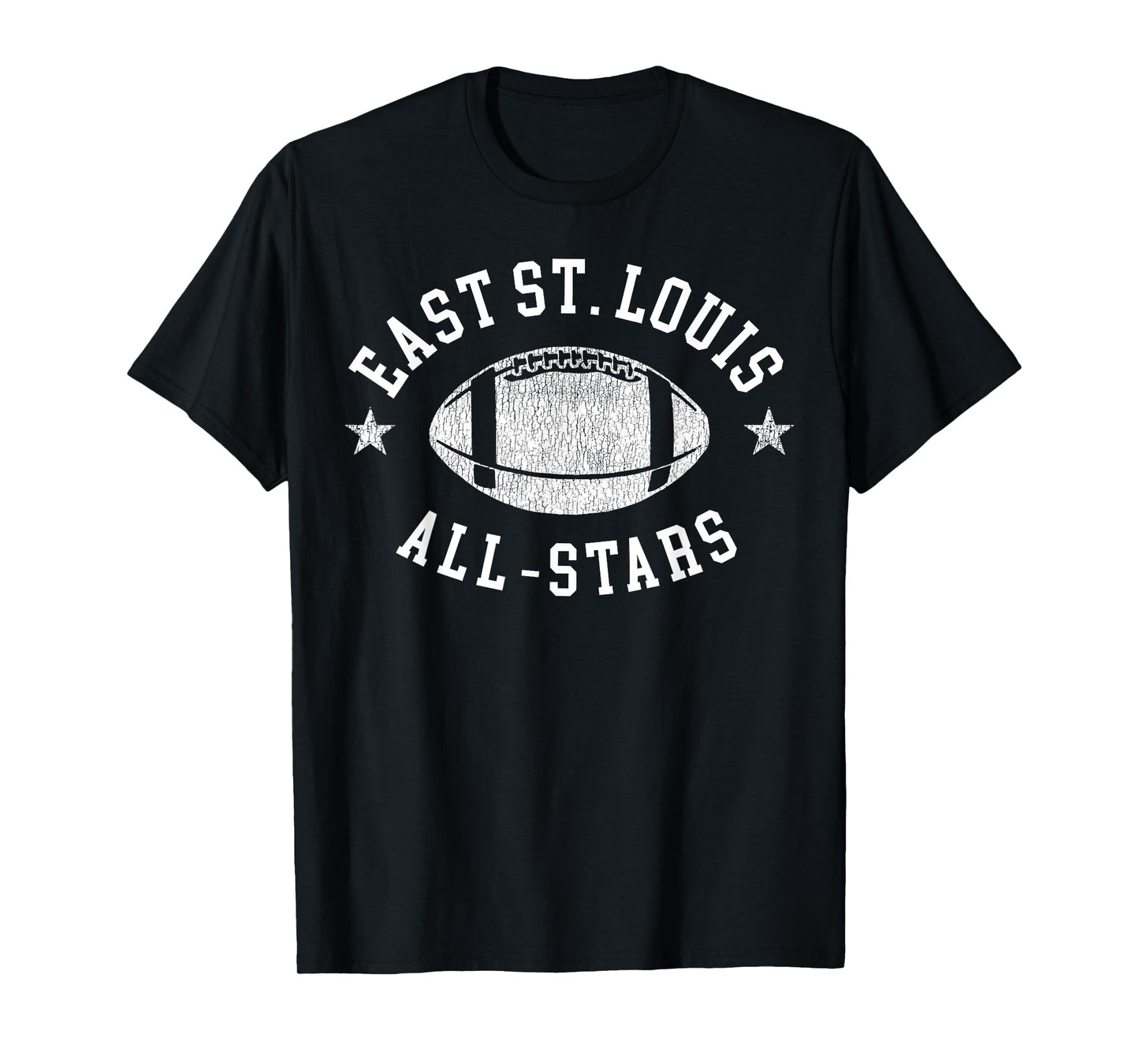 East St. Louis Vintage All-Stars Football Retro 80s T-Shirt