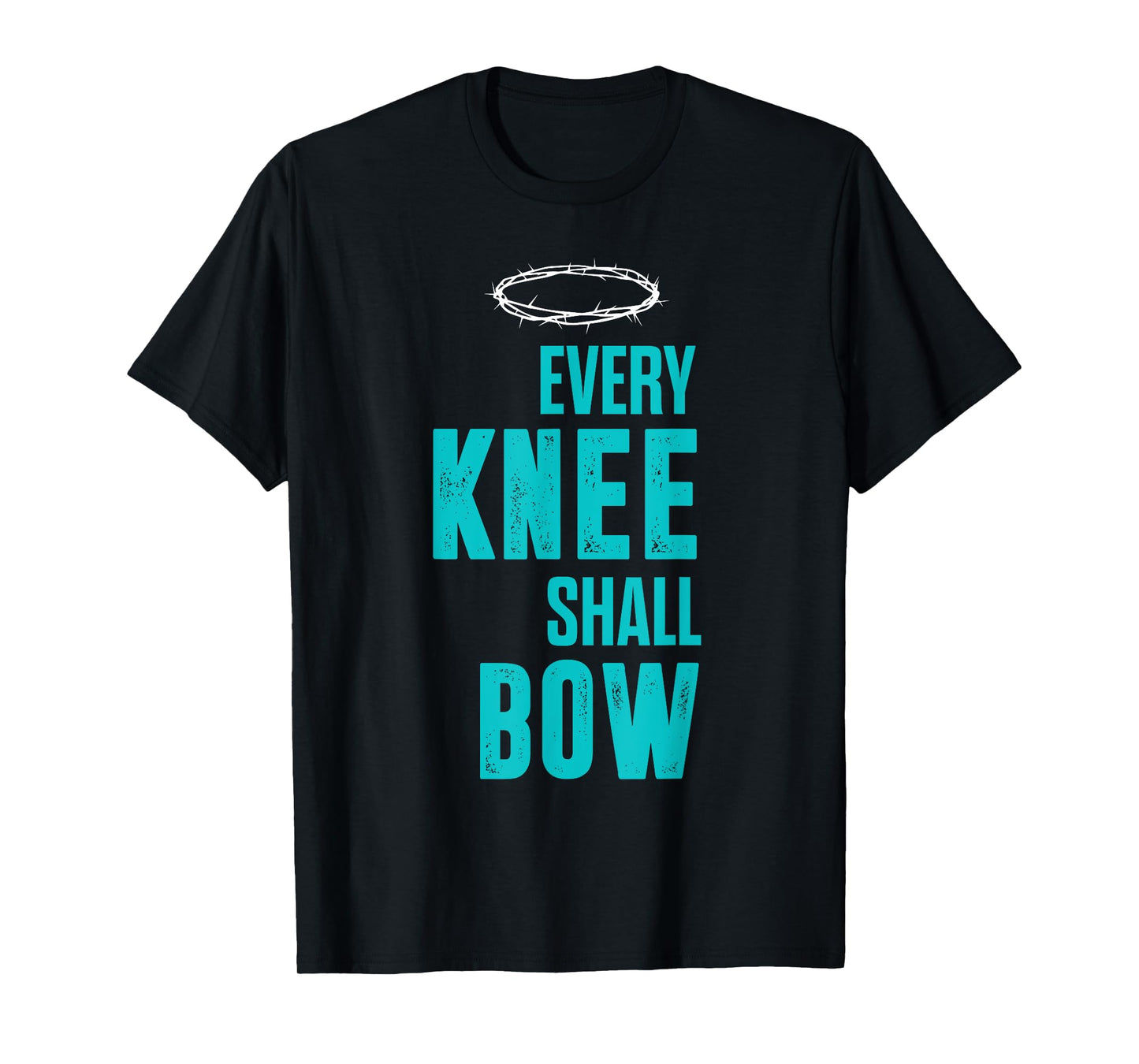 Christian Every Knee Shall Bow Romans Bible Verse T-Shirt
