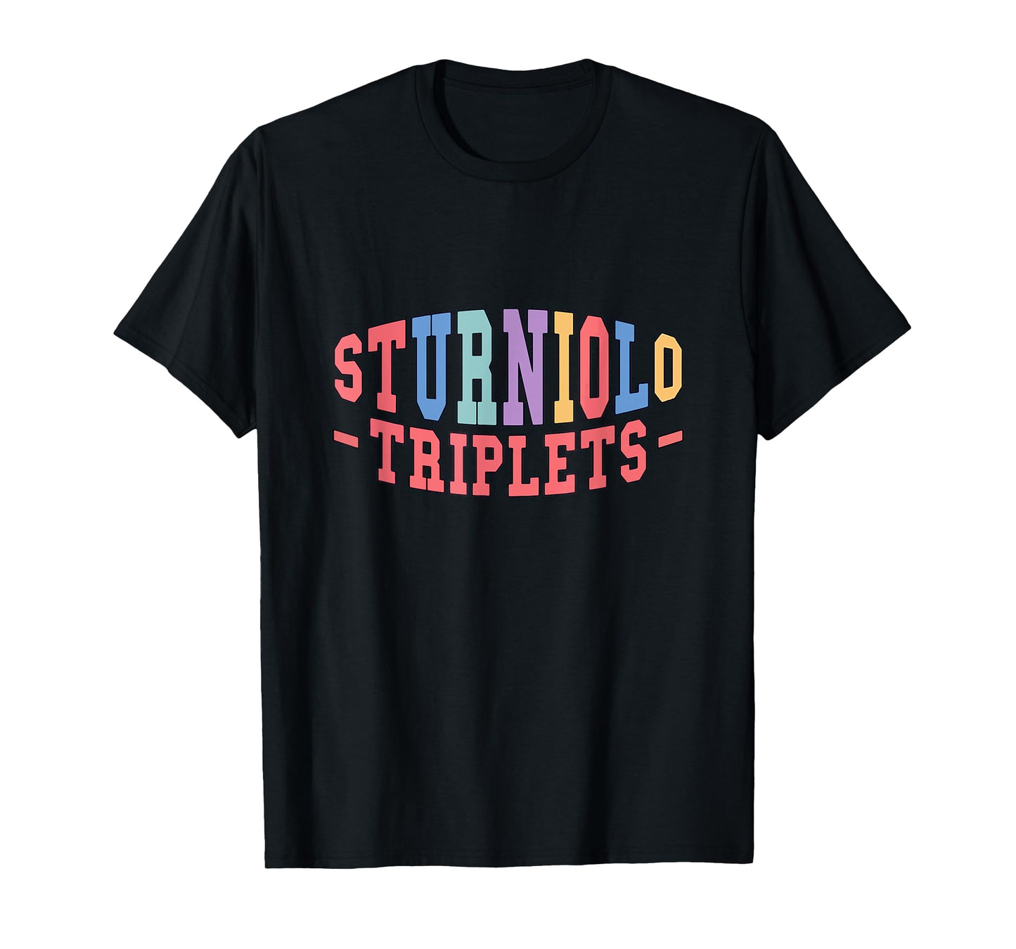 Sturniolo Triplets Black Classic Fit Modern Round Neck Short Sleeve T-Shirt - Small - Unisex-Adults, Unisex-Kids