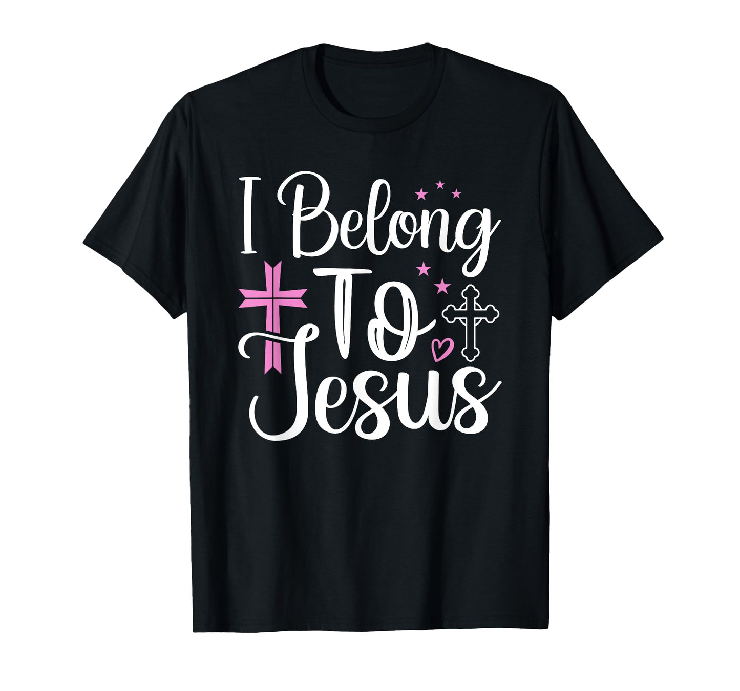 God Faith Cross Christians I Belong To Jesus T-Shirt