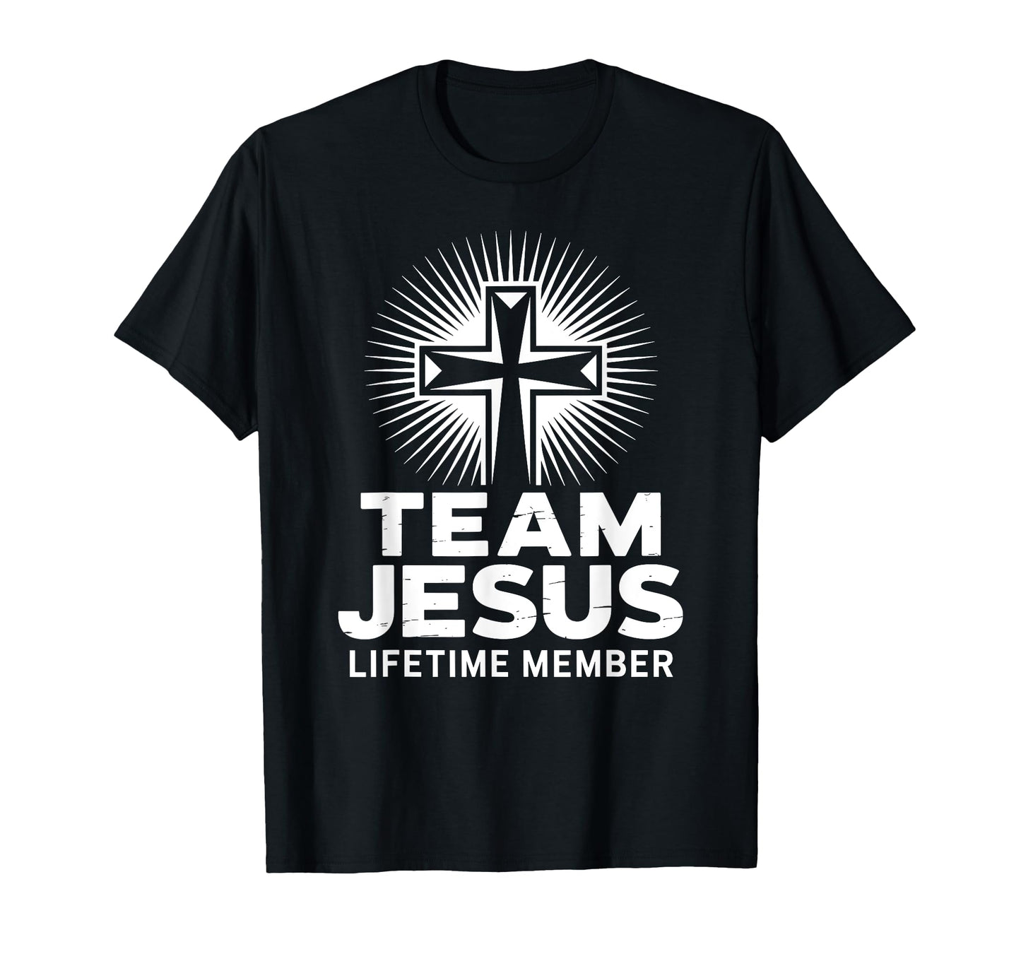 Member of Team Jesus Cross Christian Saying Bible Faith T-Shirt