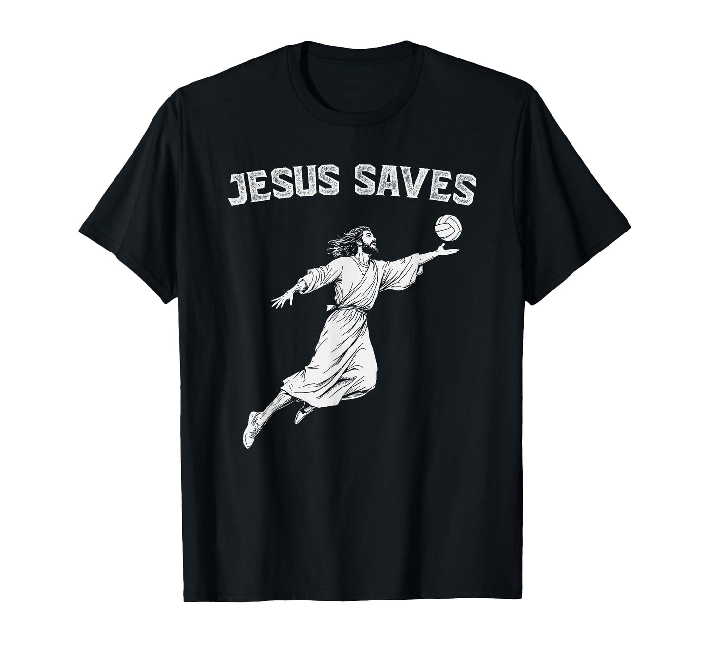 Jesus Saves Volleyball Player Christian T-Shirt