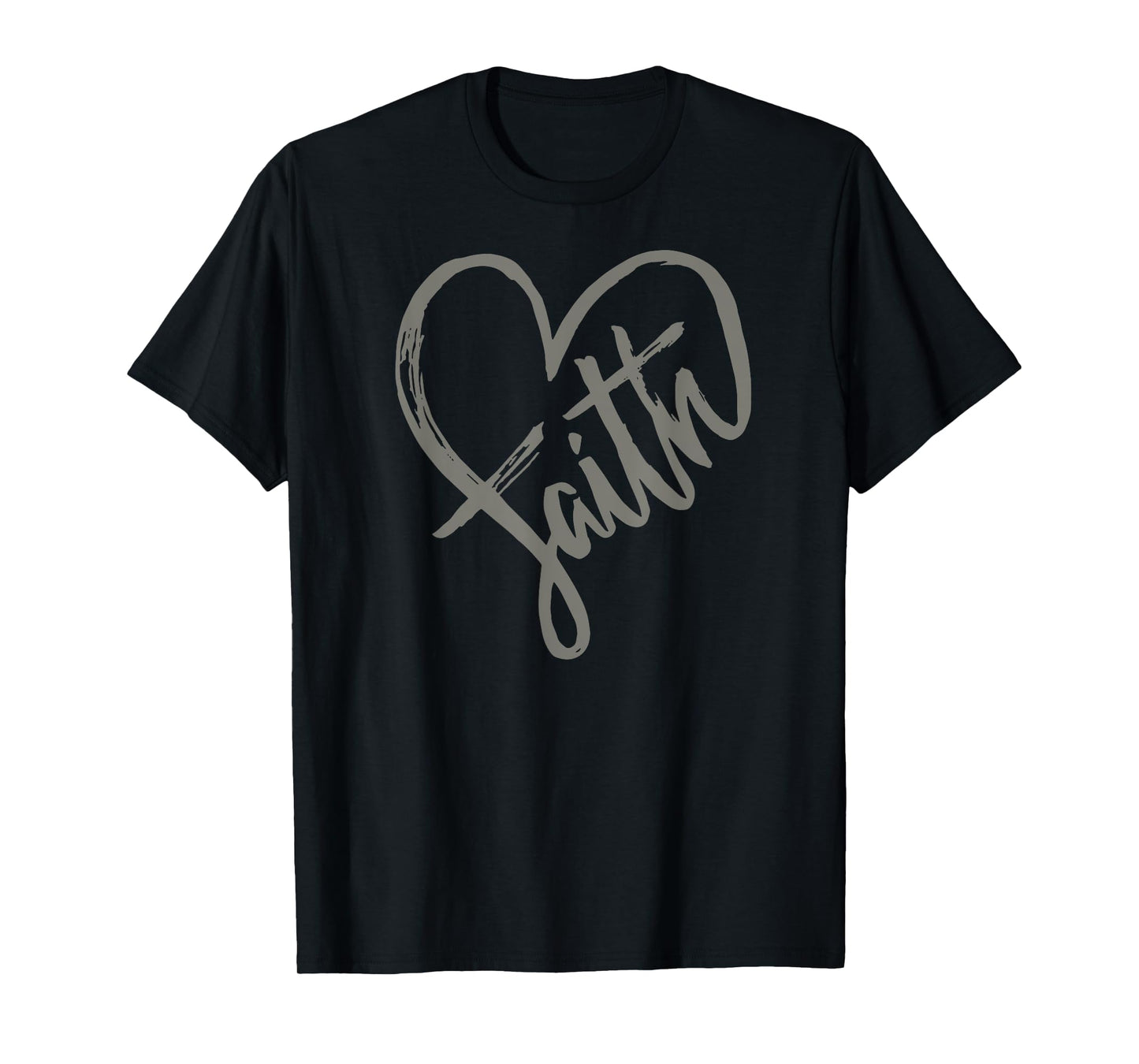 faith heart Christian womens graphic tees T-Shirt