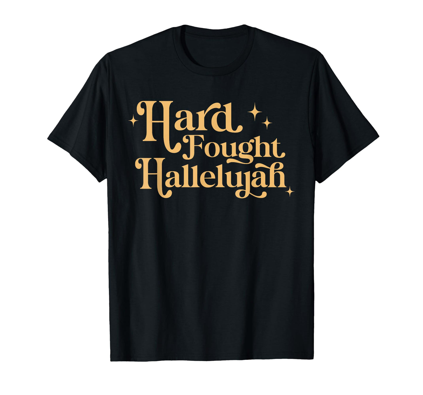 Retro Hard Fought Hallelujah Christian T-Shirt