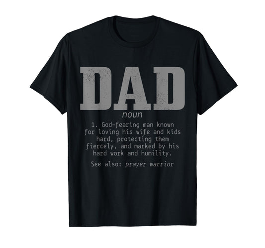 Christian Dad Religious Faith Bible Verse Father's Day T-Shirt
