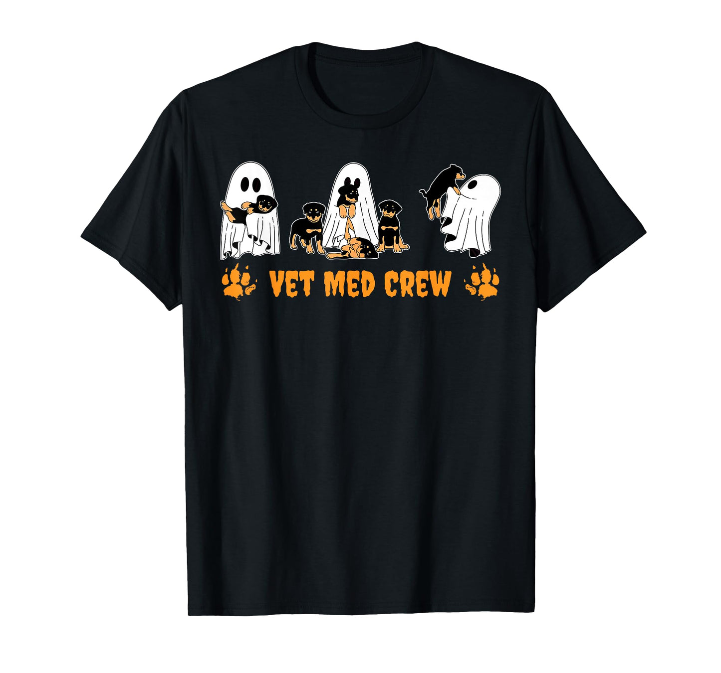 Vet Med Crew Cute God Ghost Veterinary Technician Halloween T-Shirt