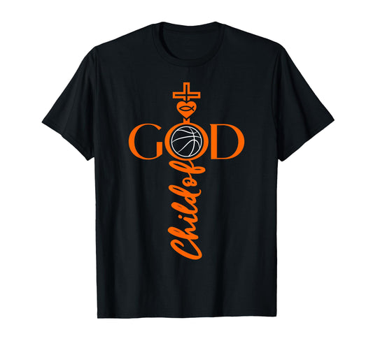 Religious Jesus Basketball Child of God Basketball T-Shirt