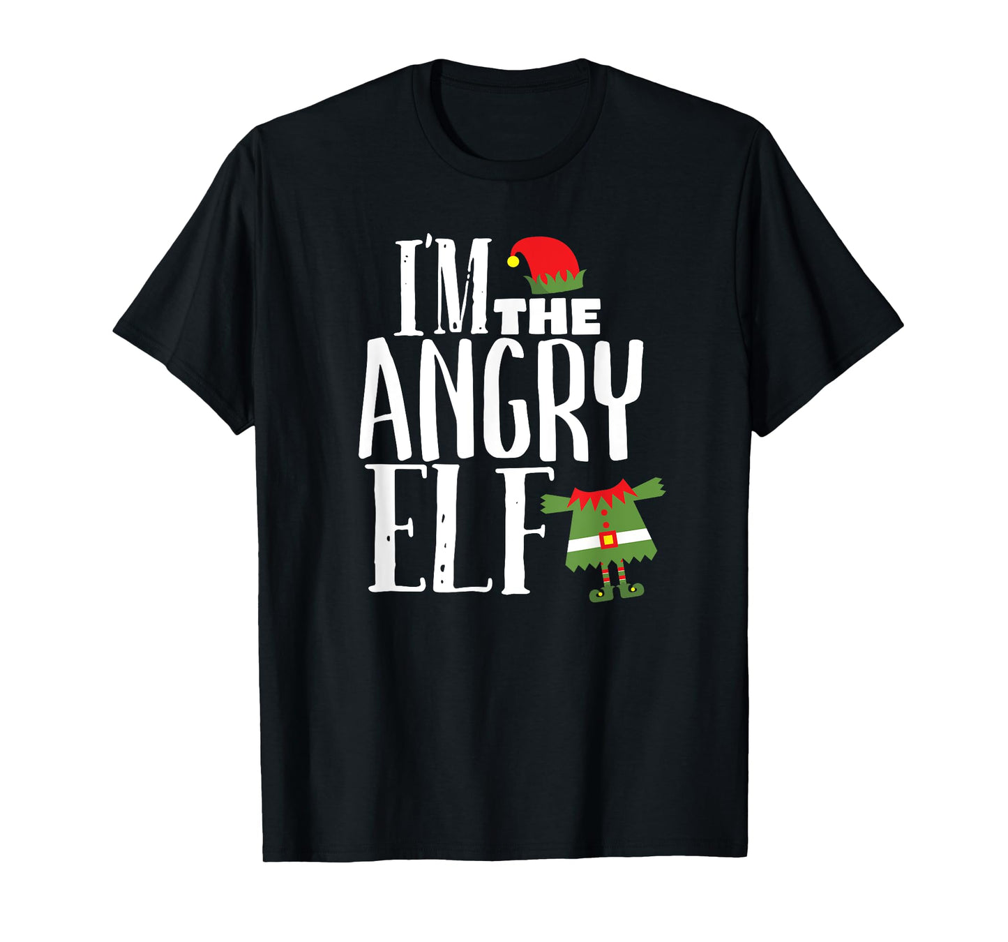 I'm The Angry Elf Matching Family Group Christmas Costume T-Shirt