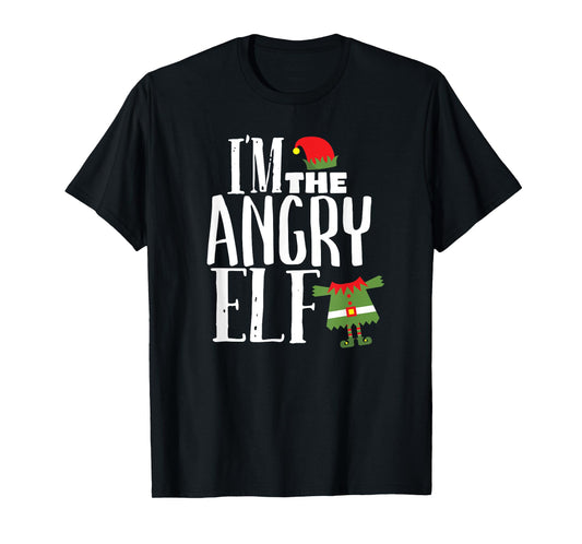 I'm The Angry Elf Matching Family Group Christmas Costume T-Shirt