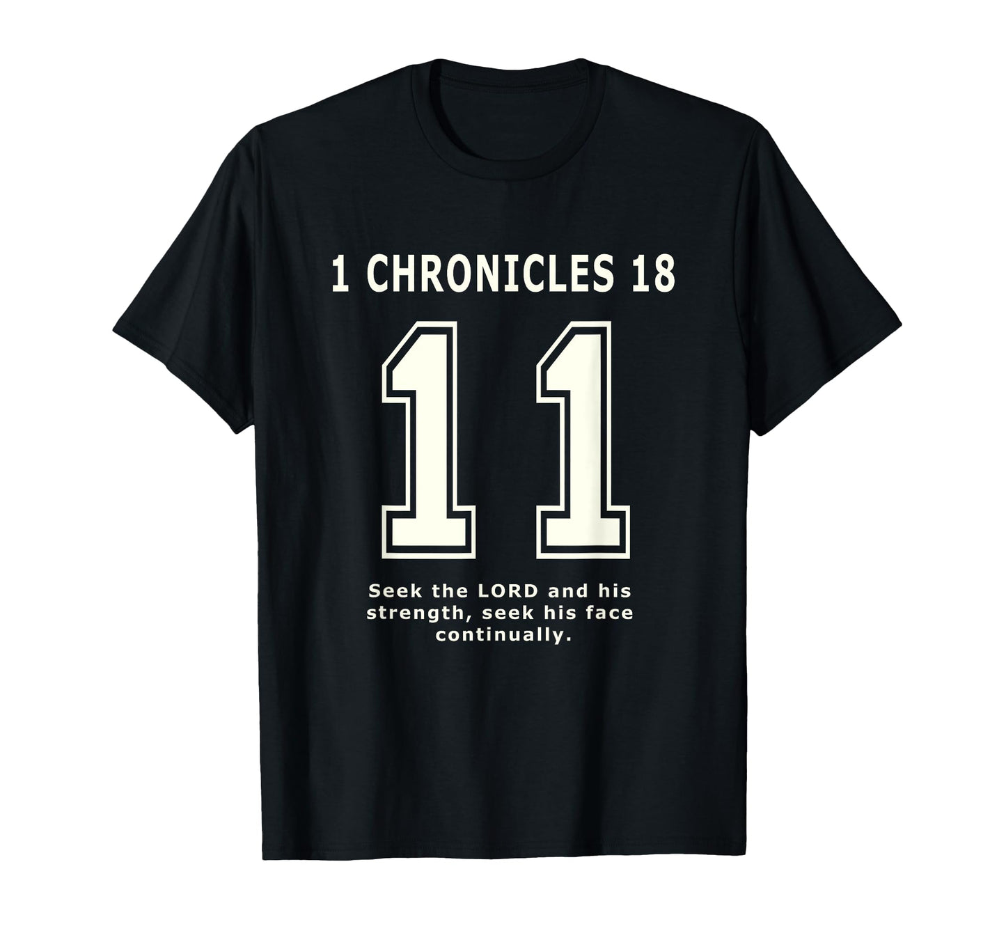 1 Chronicles 11 Team Sports Bible Verse Christian Jersey T-Shirt