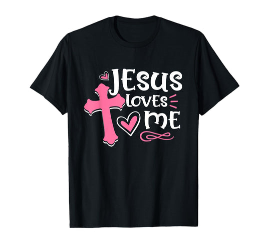 Awesome Religious Jesus's Love Jesus Loves Me Christian T-Shirt