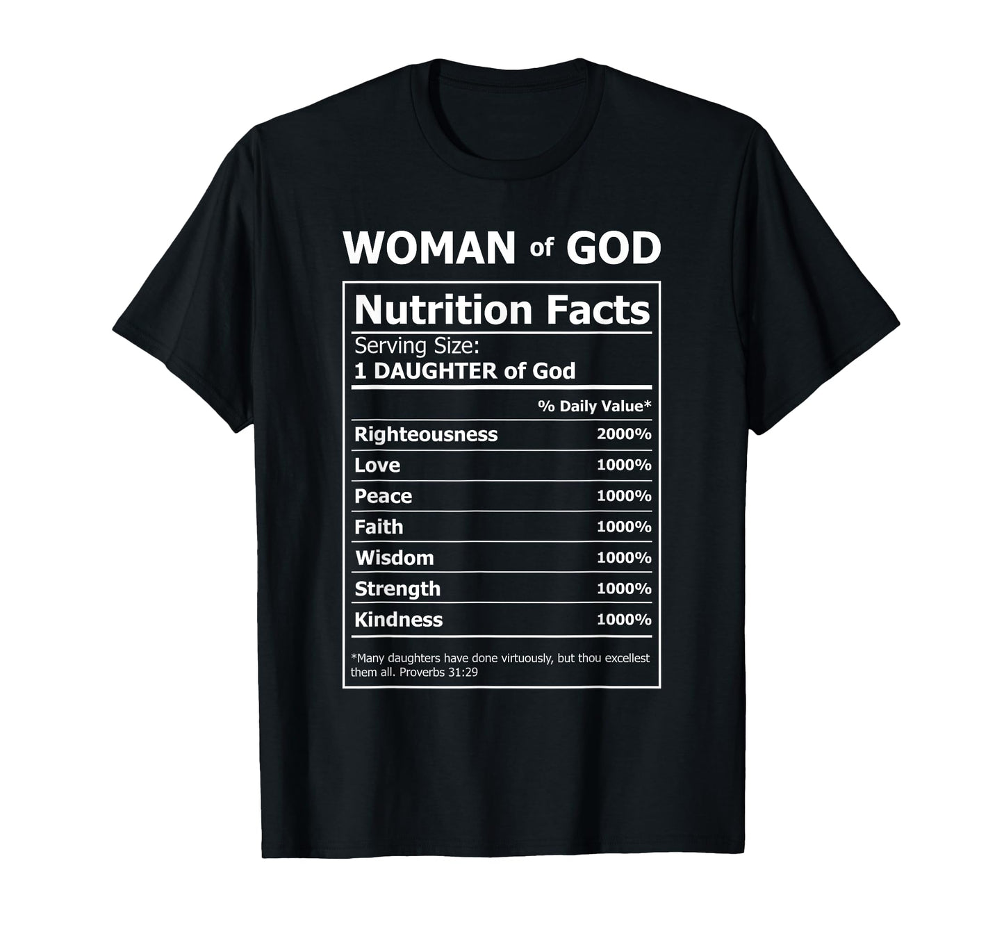 Faith Based Tee T-Shirt Top Hoodie Sweatshirt Gifts Women Plus Size Christian Unisex Black Short Sleeve T-Shirt