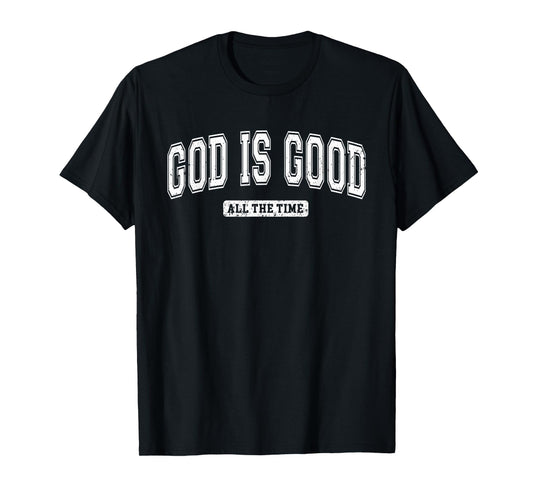 Vintage Retro Christian God Is Good All The Time Jesus T-Shirt