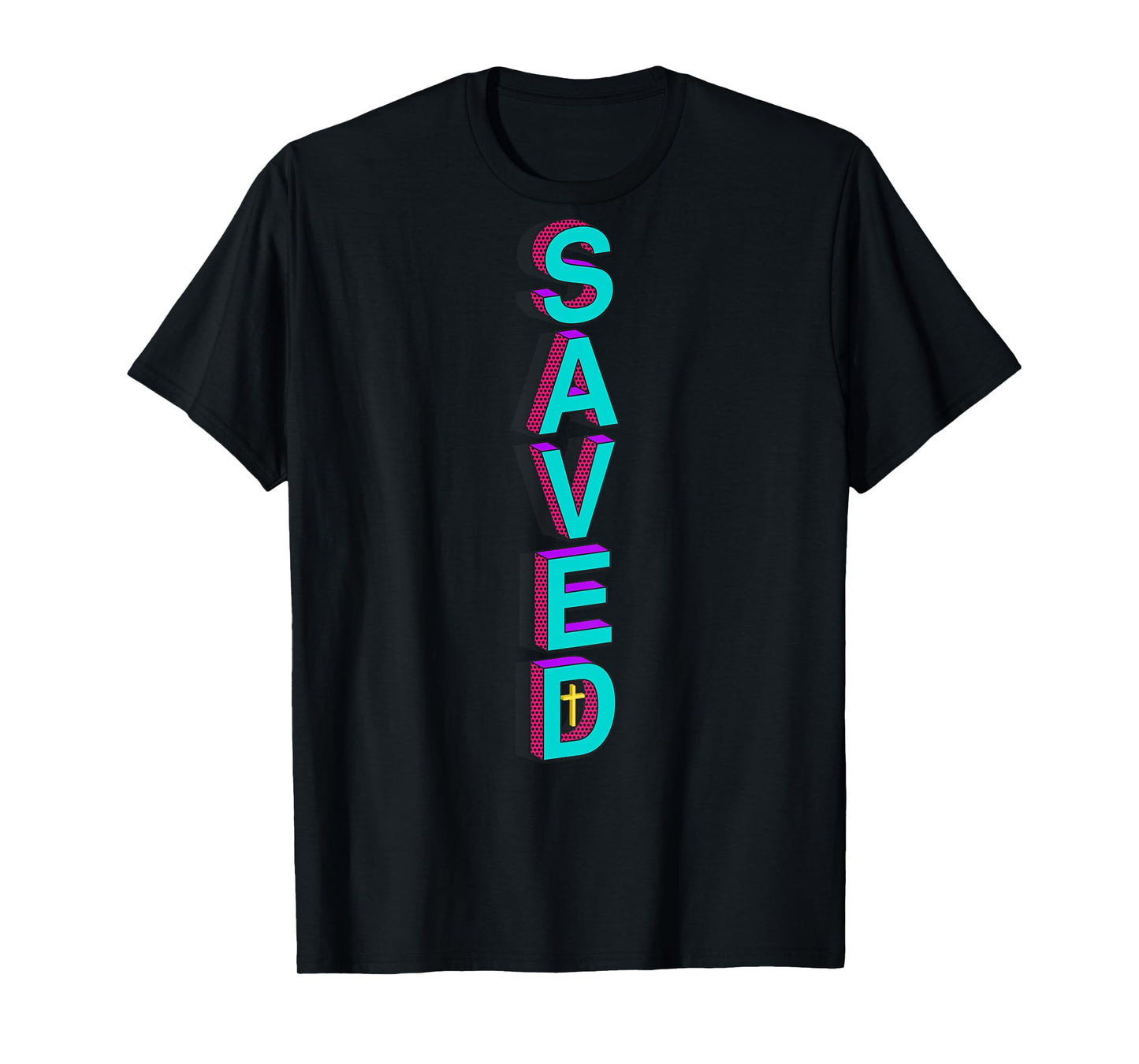 Christian Bible Verse Saved John 3:16 Religious Back Design T-Shirt