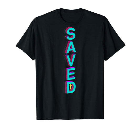 Christian Bible Verse Saved John 3:16 Religious Back Design T-Shirt