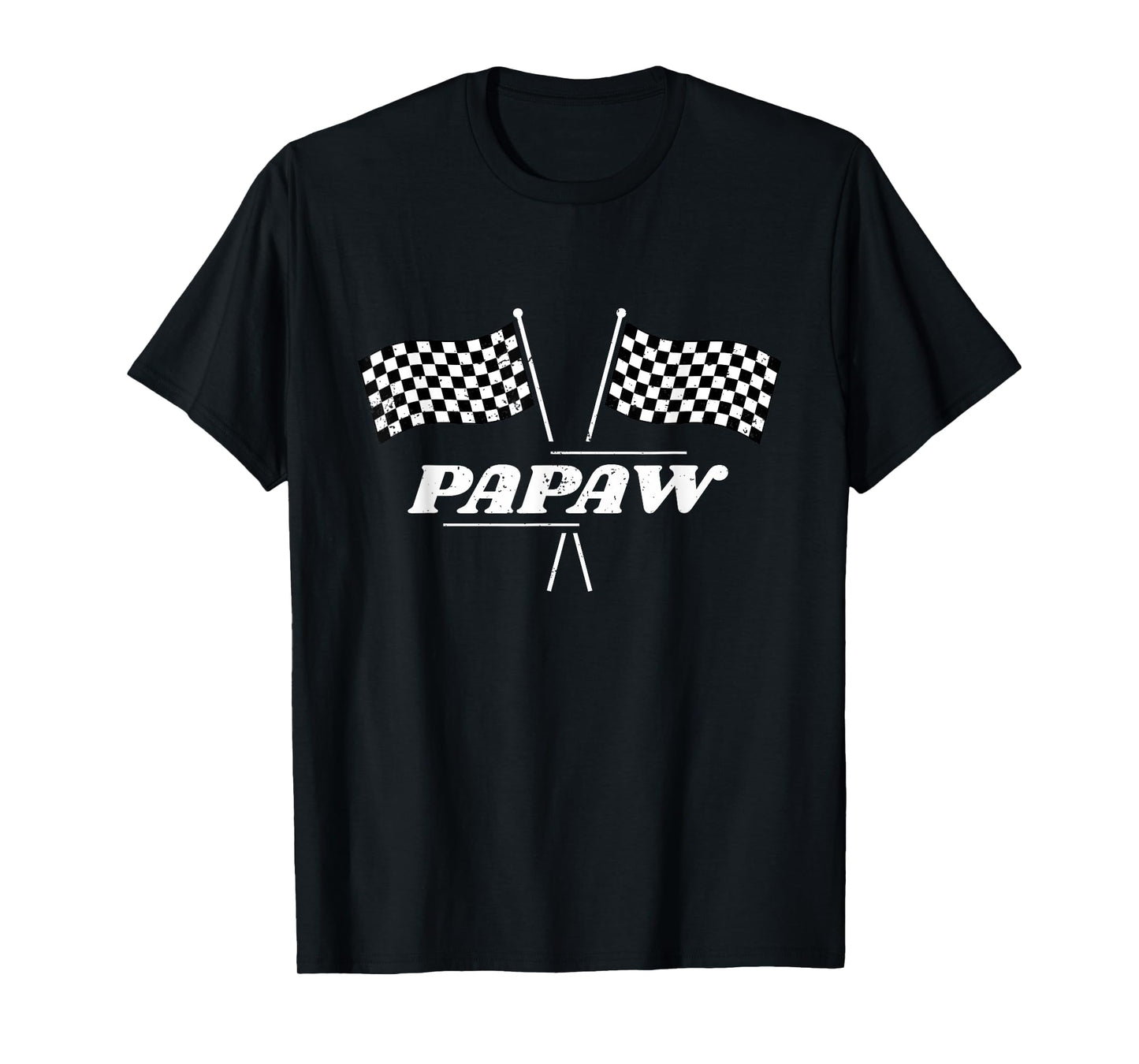 Pit Crew Papaw Racing Car Family Matching Birthday Party T-Shirt