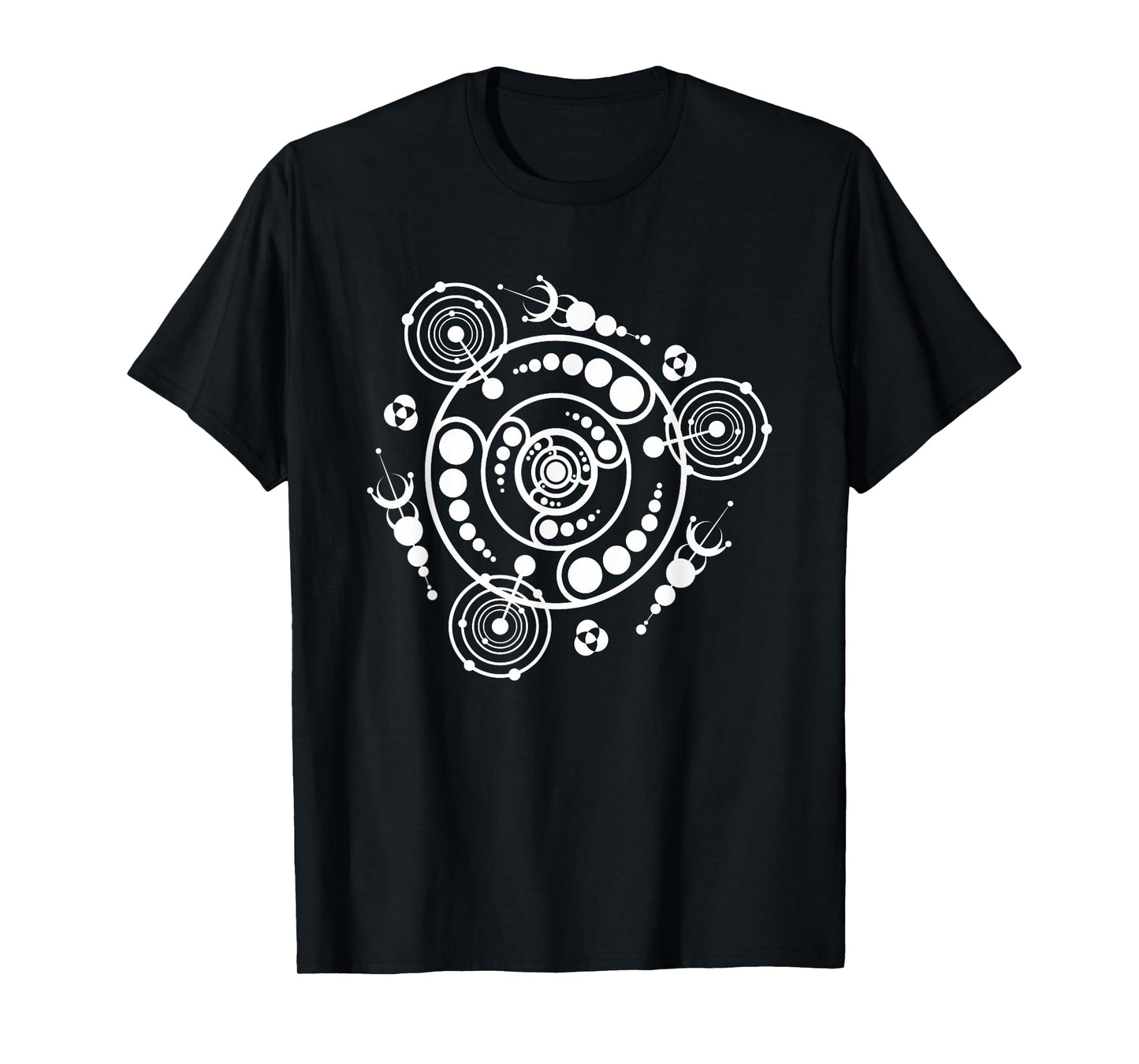 Crop Circle Space Alien Galaxy UFO Illustration Art Designer T-Shirt