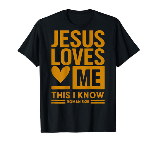 Toddler Girl Jesus Loves Me This I Know Christian God Son T-Shirt