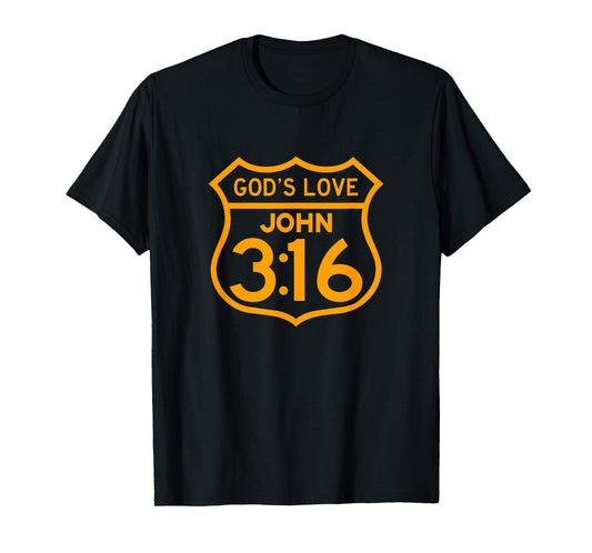 Christian John 3:16 for God So Loved The World Inspired T-Shirt