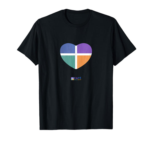 Four Color Heart T-Shirt